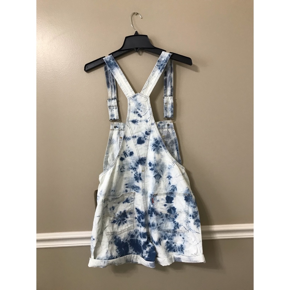 HP🎉Levi’s Vintage Tie Dye Shortalls - Picture 3 of 11